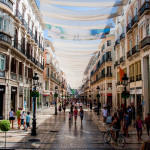 Una de las calles mas bellas de España. La Calle Larios de Málaga.